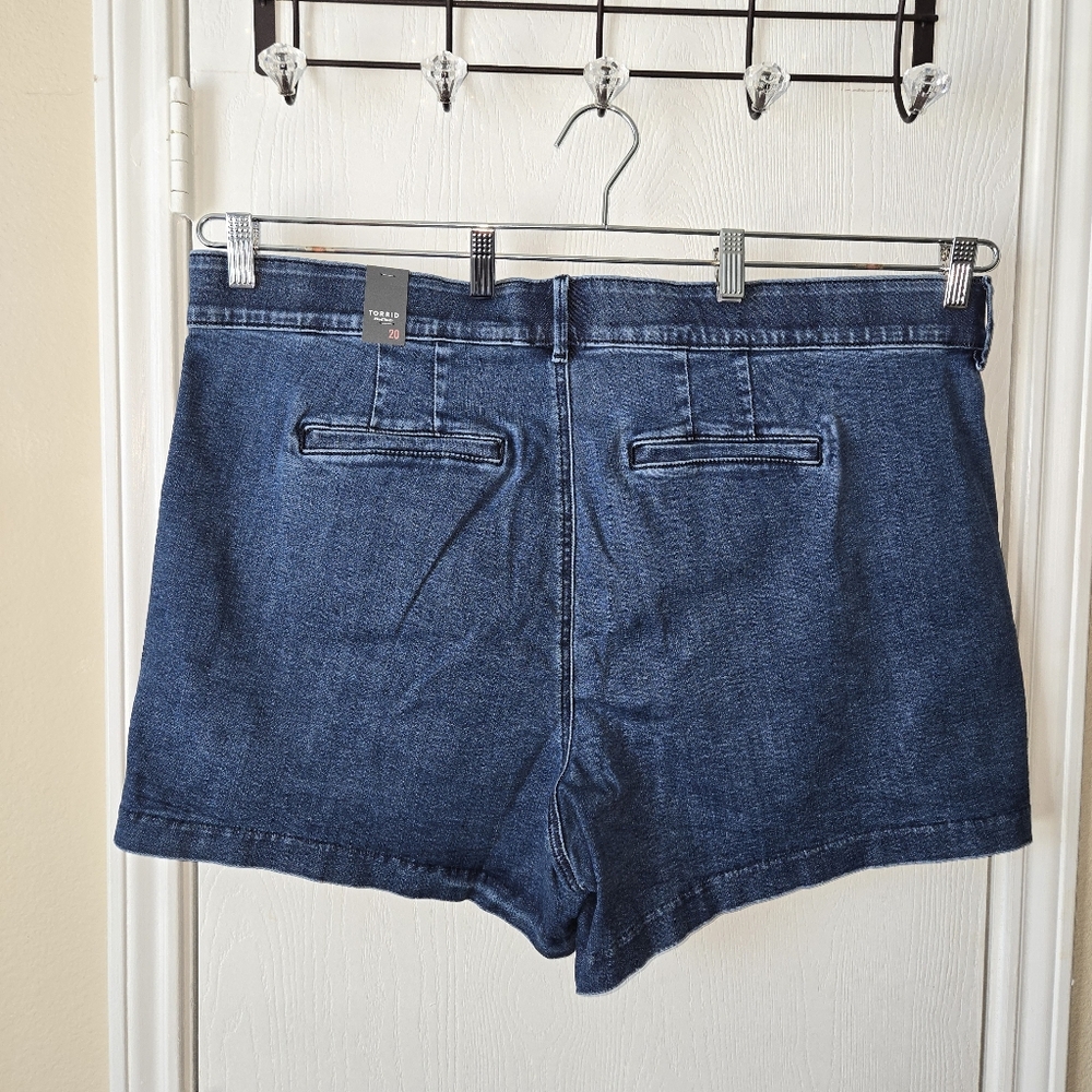 Torrid Refined Denim Trouser Shorts - Picture 8 of 13